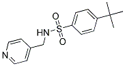 ((4-(TERT-BUTYL)PHENYL)SULFONYL)(4-PYRIDYLMETHYL)AMINE 结构式