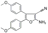 2-AMINO-4,5-BIS(4-METHOXYPHENYL)-3-FURONITRILE 结构式