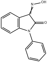 1-PHENYL-1H-INDOLE-2,3-DIONE 3-OXIME 结构式