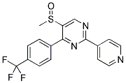 5-(METHYLSULPHINYL)-2-(PYRIDIN-4-YL)-4-[4-(TRIFLUOROMETHYL)PHENYL]PYRIMIDINE 结构式