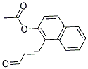 1-(3-OXO-1-PROPENYL)-2-NAPHTHYL ACETATE 结构式