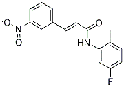 N-(5-FLUORO-2-METHYLPHENYL)-3-(3-NITROPHENYL)ACRYLAMIDE 结构式