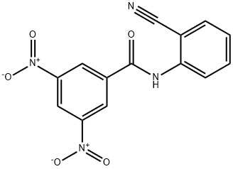 N-(2-CYANOPHENYL)-3,5-DINITROBENZAMIDE 结构式