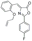 (4Z)-4-[2-(ALLYLOXY)BENZYLIDENE]-2-(4-FLUOROPHENYL)-1,3-OXAZOL-5(4H)-ONE 结构式