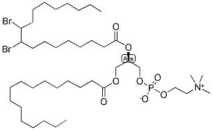 1-PALMITOYL-2-STEAROYL(9-10)DIBROMO-SN-GLYCERO-PHOSPHOCHOLINE 结构式