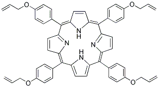 5,10,15,20-TETRAKIS[4-(ALLYLOXY)PHENYL]-21H,23H-PORPHINE 结构式