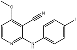 2-(4-IODOANILINO)-4-METHOXYNICOTINONITRILE 结构式