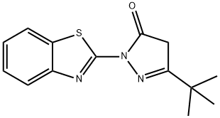 1-BENZOTHIAZOL-2-YL-3-(TERT-BUTYL)-2-PYRAZOLIN-5-ONE 结构式