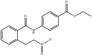 ETHYL 4-([2-(2-NITROETHYL)BENZOYL]AMINO)BENZENECARBOXYLATE 结构式