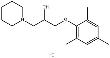 1-(MESITYLOXY)-3-PIPERIDIN-1-YLPROPAN-2-OL HYDROCHLORIDE 结构式
