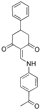 2-(((4-Acetylphenyl)amino)methylene)-5-phenylcyclohexane-1,3-dione 结构式