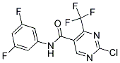 N5-(3,5-DIFLUOROPHENYL)-2-CHLORO-4-(TRIFLUOROMETHYL)PYRIMIDINE-5-CARBOXAMIDE 结构式
