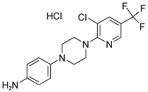 4-[4-[3-CHLORO-5-(TRIFLUOROMETHYL)-2-PYRIDINYL]PIPERAZINO]BENZENAMINIUM CHLORIDE 结构式