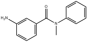 3-氨基-N-甲基-N-苯基苯甲酰胺 结构式