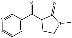 1-甲基-3-烟碱酰吡咯烷酮 结构式