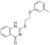 2-([2-(3-METHYLPHENOXY)ETHYL]THIO)QUINAZOLIN-4(1H)-ONE 结构式