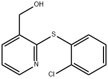 (2-[(2-CHLOROPHENYL)SULFANYL]-3-PYRIDINYL)METHANOL 结构式