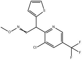 2-[3-CHLORO-5-(TRIFLUOROMETHYL)-2-PYRIDINYL]-2-(2-THIENYL)ACETALDEHYDE O-METHYLOXIME 结构式