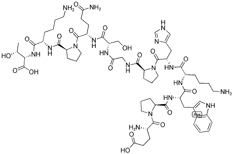 GLU-PRO-TRP-LYS-HIS-PRO-GLY-SER-GLN-PRO-LYS-THR 结构式