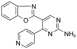 5-(Benzoxazol-2-yl)-4-(pyridin-4-yl)-2-pyrimidinamine 结构式
