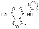 5-METHYL-N4-(1,3-THIAZOL-2-YL)-3,4-ISOXAZOLEDICARBOXAMIDE 结构式