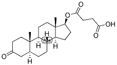 5-ALPHA-ANDROSTAN-17-BETA-OL-3-ONE HEMISUCCINATE 结构式