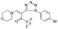 3-[1-(4-BROMOPHENYL)-1H-1,2,3,4-TETRAAZOL-5-YL]-1,1,1-TRIFLUORO-4-MORPHOLINOBUT-3-EN-2-ONE 结构式