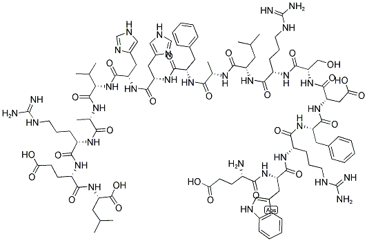 GLU-TRP-ARG-PHE-ASP-SER-ARG-LEU-ALA-PHE-HIS-HIS-VAL-ALA-ARG-GLU-LEU 结构式