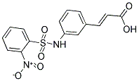 3-(3-([(2-NITROPHENYL)SULFONYL]AMINO)PHENYL)ACRYLIC ACID 结构式