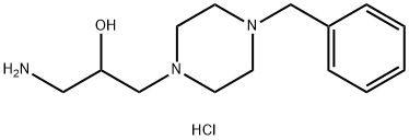 1-AMINO-3-(4-BENZYLPIPERAZIN-1-YL)PROPAN-2-OLTRIHYDROCHLORIDE 结构式