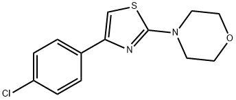 4-[4-(4-Chlorophenyl)-1,3-thiazol-2-yl]morpholine 结构式
