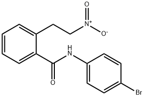 N-(4-BROMOPHENYL)-2-(2-NITROETHYL)BENZENECARBOXAMIDE 结构式