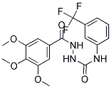 4-(3-(TRIFLUOROMETHYL)PHENYL)-4-(3,4,5-TRIMETHOXYBENZOYL)SEMICARBAZIDE 结构式