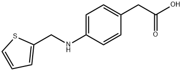 4-[(噻吩-2-基甲基)-氨基]-苯甲酸 结构式