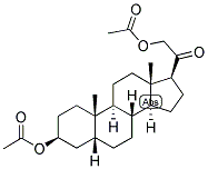 5-BETA-PREGNAN-3-BETA, 21-DIOL-20-ONE DIACETATE 结构式