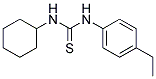 N-CYCLOHEXYL-N'-(4-ETHYLPHENYL)THIOUREA 结构式