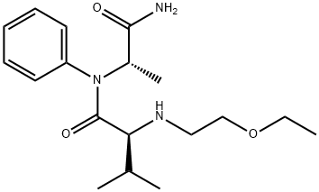 N-2-ETHOXYETHYL-VAL-ALA-ANILIDE 结构式