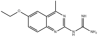 N-(6-乙氧基-4-甲基-喹唑啉-2-基)-胍 结构式