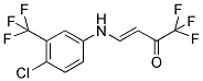 4-[4-CHLORO-3-(TRIFLUOROMETHYL)ANILINO]-1,1,1-TRIFLUOROBUT-3-EN-2-ONE 结构式