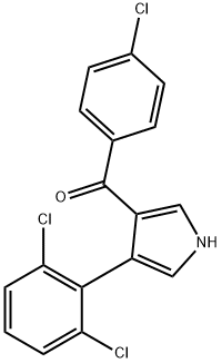 (4-CHLOROPHENYL)[4-(2,6-DICHLOROPHENYL)-1H-PYRROL-3-YL]METHANONE 结构式