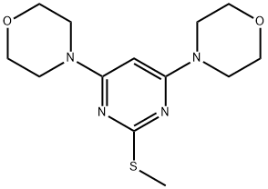 4,6-DIMORPHOLINO-2-PYRIMIDINYL METHYL SULFIDE 结构式