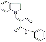 2-ACETYL-3-INDOLINYL-N-PHENYLPROP-2-ENAMIDE 结构式