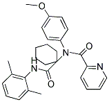 N-(1-(2,6-DIMETHYLPHENYLCARBAMOYL)CYCLOHEXYL)-N-(4-METHOXYPHENYL)PICOLINAMIDE 结构式