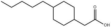 2-(4-戊基环己基)乙酸 结构式