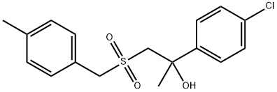 2-(4-CHLOROPHENYL)-1-[(4-METHYLBENZYL)SULFONYL]-2-PROPANOL 结构式