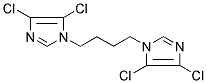 4,5-DICHLORO-1-[4-(4,5-DICHLORO-1H-IMIDAZOL-1-YL)BUTYL]-1H-IMIDAZOLE 结构式