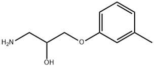 1-氨基-3-(3-甲基苯氧基)丙醇 结构式