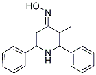 (4E)-3-METHYL-2,6-DIPHENYLPIPERIDIN-4-ONE OXIME 结构式