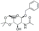 BENZYL 2-ACETAMIDO-2-DEOXY-4,6-O-ISOPROPYLIDENE-BETA-D-GLUCOPYRANOSIDE 结构式