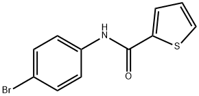 N-(4-溴苯基)噻吩-2-甲酰胺 结构式